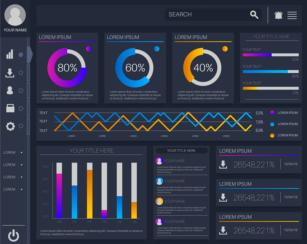 Admin dashboard
