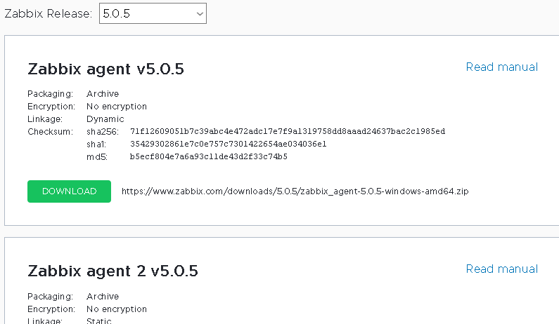 download zabbix agent for windows server