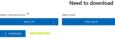 Install MS Edge ADMX GPO Templates