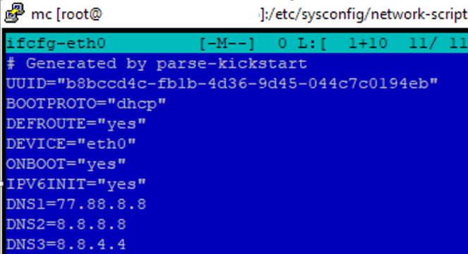 linux - get an ip address for NIC from dhcp server