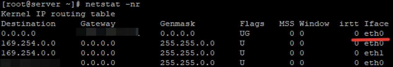 multiple nics routing table and default gateway on linux