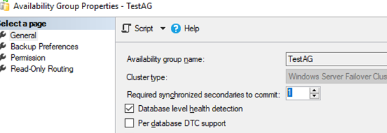 reduce Required synchronized secondaries to commit 