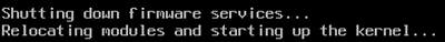 vmware vmkernel error: Shutting down firmware services… Relocating modules and starting up the kernel 