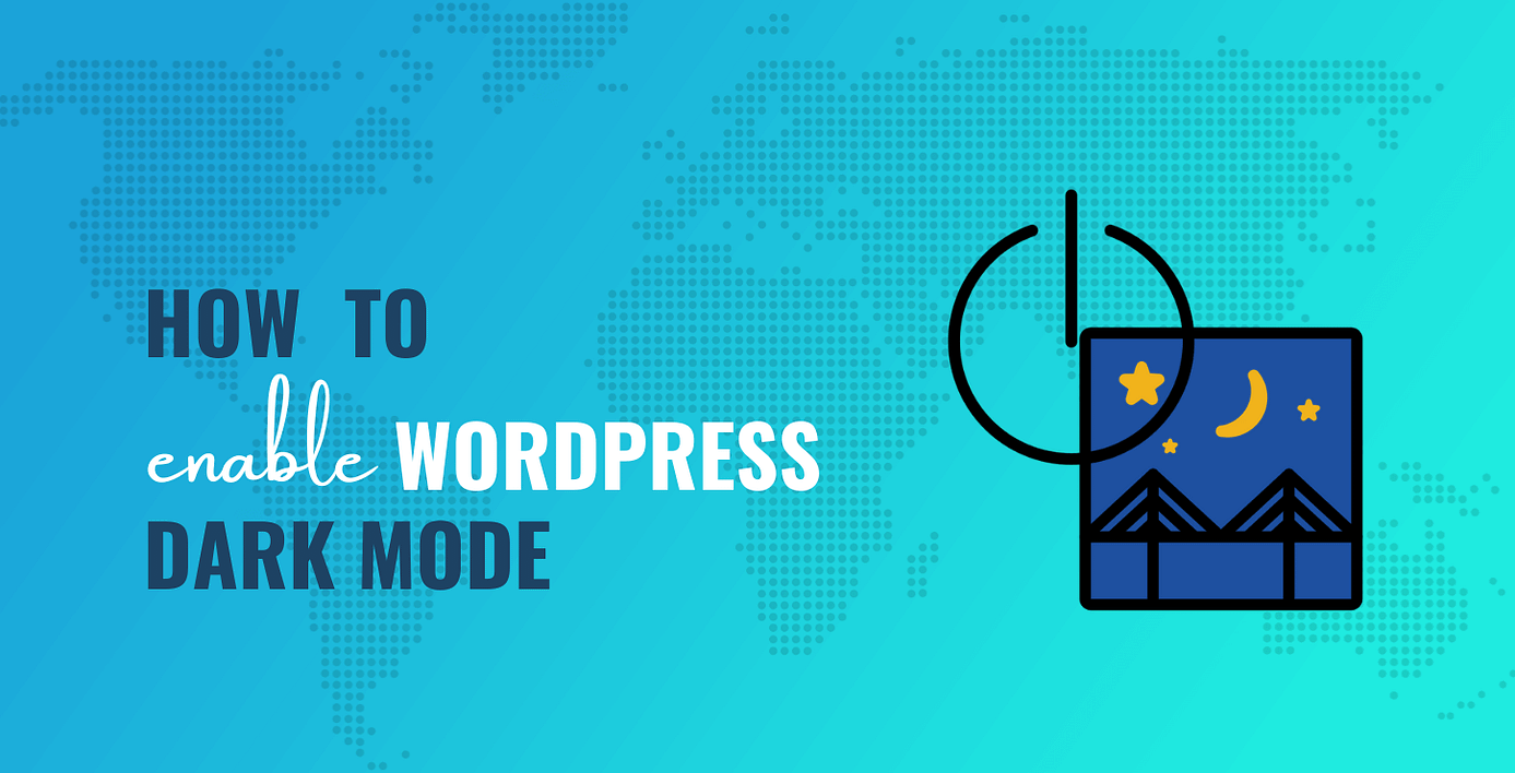 WordPress dark mode.