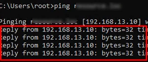 use ping to check domain controller connectivity